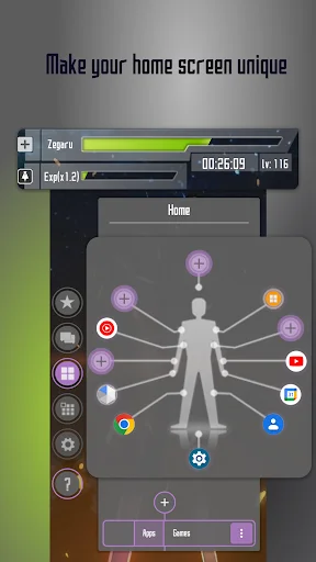 Zeta Launcher ডাউনলোড করুন – SAO থিম ও গেমফিকেশন ফিচার - Screenshot 2