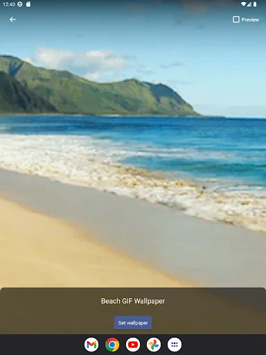 Beach GIF Wallpaper ডাউনলোড করুন – সমুদ্রের ঢেউয়ের লাইভ ওয়ালপেপার - Screenshot 6