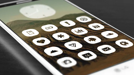 Pasty – White Icon Pack ডাউনলোড করুন – সেরা মিনিমালিস্ট আইকন - Screenshot 12