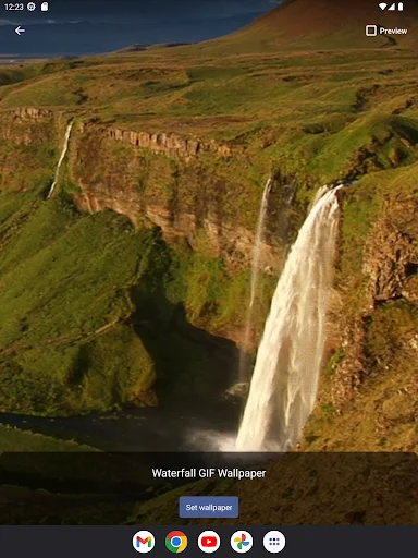 Waterfall GIF Wallpaper ডাউনলোড করুন – সেরা ৩ডি অ্যানিমেটেড ওয়ালপেপার - Screenshot 8