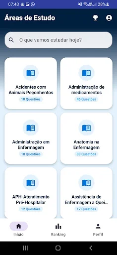 Questões de Enfermagem ডাউনলোড করুন – নার্সিং কুইজ অ্যাপ - Screenshot 1