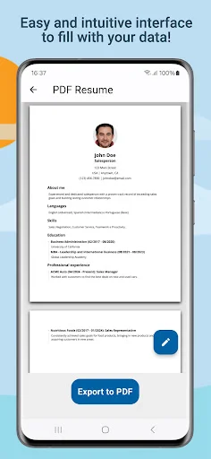 Resume Builder – CV Maker PDF ডাউনলোড করুন – সেরা সিভি তৈরি করুন - Screenshot 5