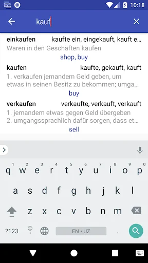 Deutsche Verben ডাউনলোড করুন – জার্মান ভার্ব শেখার সেরা অ্যাপ - Screenshot 6