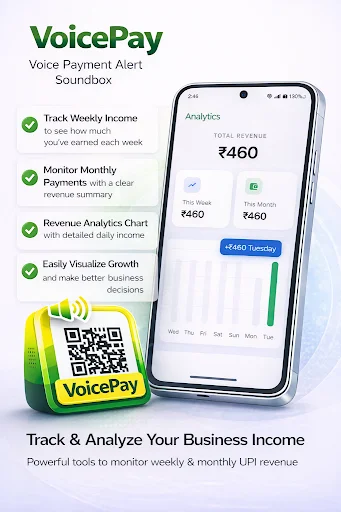 Alert Voice Pay UPI Soundbox ডাউনলোড করুন – রিয়েল-টাইম পেমেন্ট অ্যালার্ট - Screenshot 8