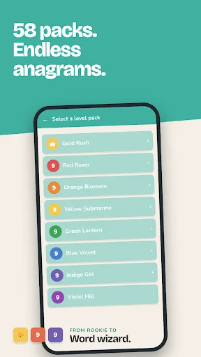 9 Letter Jumble – সেরা অ্যানাগ্রাম পাজল গেম ডাউনলোড করুন - Screenshot 5