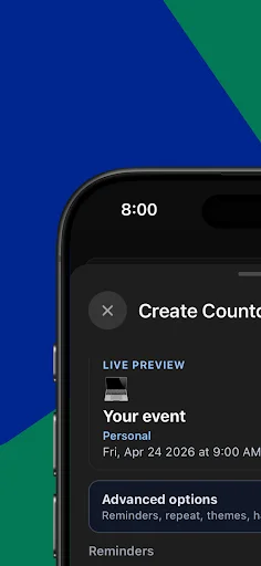 Countdown Timer & Events ডাউনলোড করুন – ইভেন্ট ট্র্যাকার ও রিমাইন্ডার - Screenshot 5