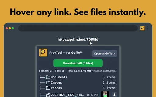 PrevTool – Gofile ডাউনলোড এবং প্রিভিউ করার সেরা টুল - Screenshot 2