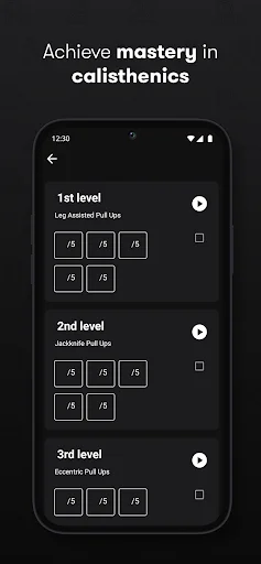 Calisthenics Workout Planner ডাউনলোড করুন – ফিটনেস ট্র্যাকার - Screenshot 6