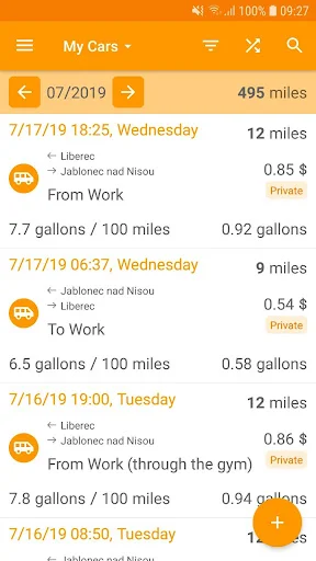 Easy Car Logbook ডাউনলোড করুন – সেরা মাইলেজ ট্র্যাকার অ্যাপ - Screenshot 1
