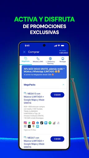 Mi Tigo Nicaragua ডাউনলোড করুন – ইন্টারনেট ও বিল পেমেন্ট অ্যাপ - Screenshot 4