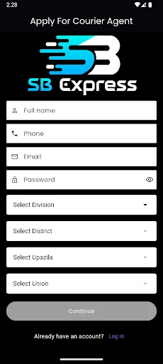 SB Express courier ডাউনলোড করুন – দ্রুত পার্সেল ডেলিভারি অ্যাপ - Screenshot 2