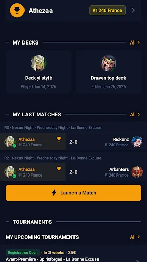 RiftManager ডাউনলোড করুন – RiftBound টুর্নামেন্ট সঙ্গীর সেরা অভিজ্ঞতা - Screenshot 7