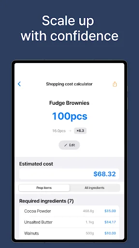 KitchenCost ডাউনলোড করুন – রেসিপি কস্টিং ও মেনু প্রাইসিং অ্যাপ - Screenshot 20