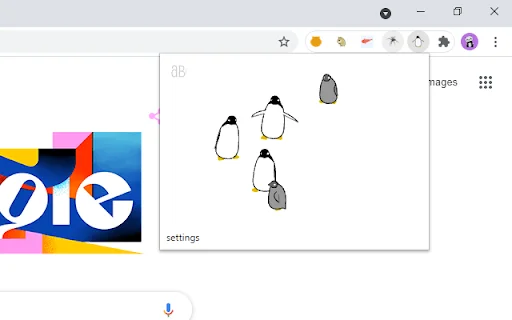 aB Penguins ডাউনলোড করুন – আপনার ব্রাউজারে কিউট পেঙ্গুইন বন্ধু - Screenshot 1