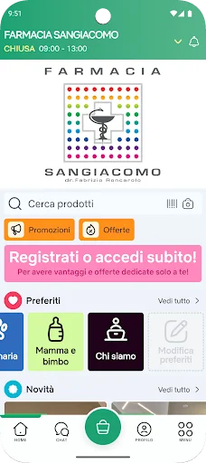 Farmacia Sangiacomo ডাউনলোড করুন – আপনার বিশ্বস্ত অনলাইন ফার্মেসি - Screenshot 1