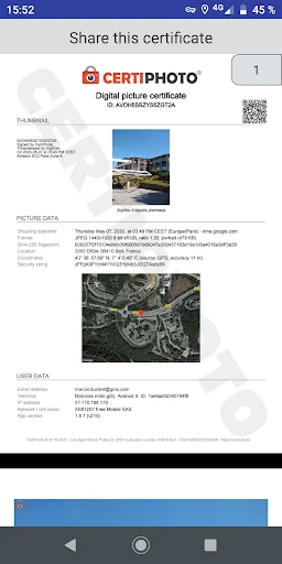 CertiPhoto ডাউনলোড করুন – ছবি সার্টিফাই করার সেরা অ্যাপ - Screenshot 5