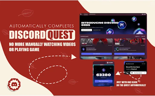 Discord Web Auto Quest Extension ডাউনলোড করুন – স্বয়ংক্রিয়ভাবে ডিসকর্ড কোয়েস্ট সম্পন্ন করুন - Screenshot 2