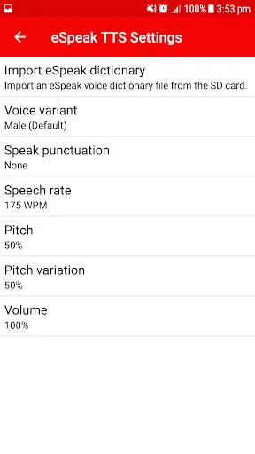 eSpeak NG Text-to-Speech ডাউনলোড করুন – ১০০+ ভাষায় কথা বলুন - Screenshot 7