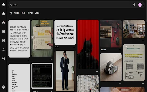 Pinterest Dark Mode ডাউনলোড করুন – চোখের সুরক্ষা ও আরাম - Screenshot 1