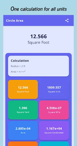 Shapes Area Calculator ডাউনলোড করুন – জ্যামিতিক ক্ষেত্রফল নির্ণয় - Screenshot 5