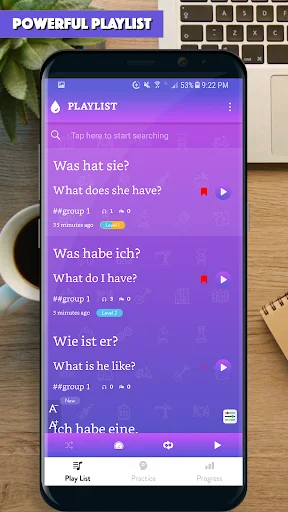 German Sentence Master ডাউনলোড করুন – জার্মান শিখুন সহজে - Screenshot 1