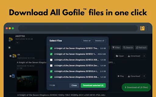 PrevTool – Gofile ডাউনলোড এবং প্রিভিউ করার সেরা টুল - Screenshot 1