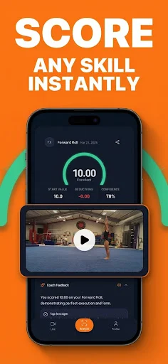 Gymnastics AI Coach & Judge ডাউনলোড করুন – এআই দিয়ে জিমন্যাস্টিকস শিখুন - Screenshot 1