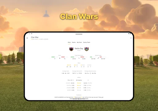 War Report for Clash of Clans ডাউনলোড করুন – সেরা CoC ট্র্যাকার - Screenshot 19