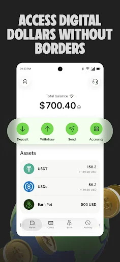 Rise: Digital Dollar Wallet ডাউনলোড করুন – ডলার সেভ ও খরচ করুন - Screenshot 2