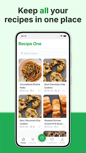 Recipe One: Recipe Keeper ডাউনলোড করুন – সেরা রেসিপি ম্যানেজার - Screenshot 1