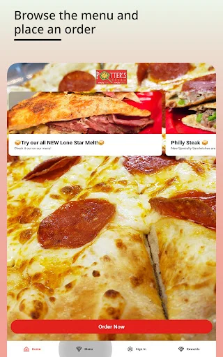 Potter’s Pizza অ্যাপ ডাউনলোড করুন – অনলাইনে অর্ডার ও রিওয়ার্ড ট্র্যাক করুন - Screenshot 2