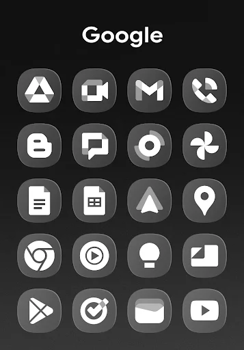 OneGlass 8 – Icon Pack ডাউনলোড করুন – আধুনিক ও মিনিমালিস্ট স্টাইল - Screenshot 10