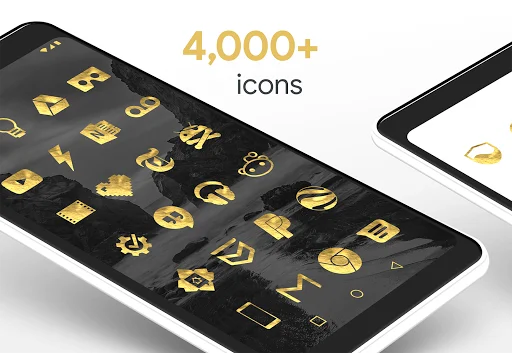Gold Leaf Pro Icon Pack ডাউনলোড করুন – প্রিমিয়াম গোল্ডেন আইকন - Screenshot 8