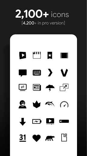 Flight Dark Icon Pack ডাউনলোড করুন – সেরা মিনিমালিস্ট ডার্ক থিম - Screenshot 2