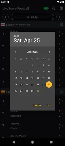 LiveScore Football ডাউনলোড করুন – সেরা ফুটবল আপডেট ও লাইভ স্কোর - Screenshot 4