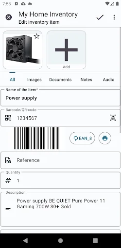 My personal Inventory ডাউনলোড করুন – ব্যক্তিগত ইনভেন্টরি ম্যানেজমেন্ট - Screenshot 5