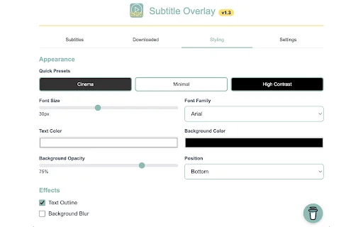 Subtitle Overlay ডাউনলোড করুন – ভিডিওর জন্য সেরা সাবটাইটেল টুল - Screenshot 3