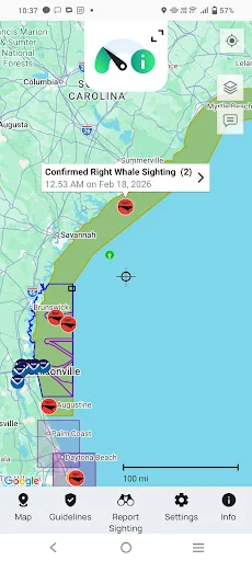 Whale Alert অ্যাপ ডাউনলোড করুন – তিমির অবস্থান ও সুরক্ষা - Screenshot 1