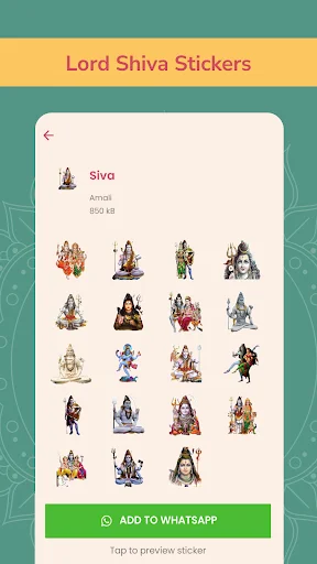 Hindu God Stickers WAStickerApps – সেরা ভক্তিপূর্ণ স্টিকার ডাউনলোড করুন - Screenshot 4