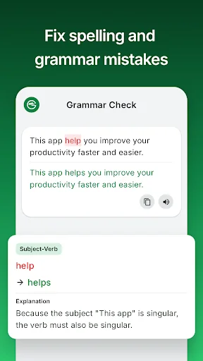 Grammar Check – AI Writing ডাউনলোড করুন – সেরা গ্রামার চেকার - Screenshot 1