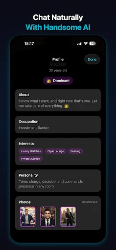 AI Boyfriend ডাউনলোড করুন – সেরা ভার্চুয়াল সঙ্গী অ্যাপ - Screenshot 3