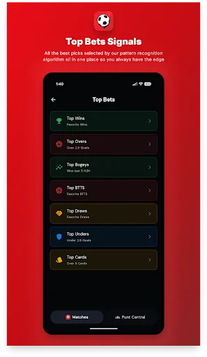 Puntsville: Live Scores & Tips ডাউনলোড করুন – ফুটবল আপডেট ও প্রেডিকশন - Screenshot 6