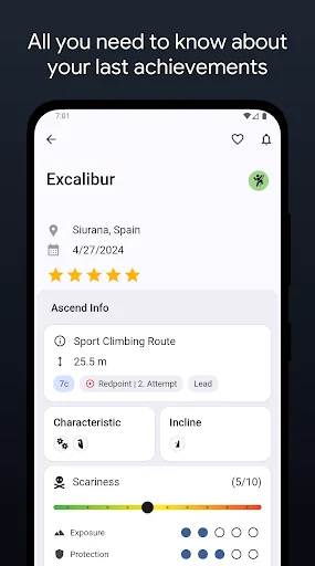Climbing Tracker ডাউনলোড করুন – আপনার ক্লাইম্বিং প্রগ্রেস ট্র্যাক করুন - Screenshot 6