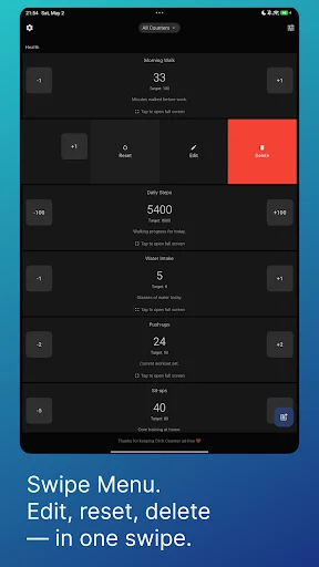 Click Counter ডাউনলোড করুন – সেরা অ্যাড-ফ্রি কাউন্টিং অ্যাপ - Screenshot 16