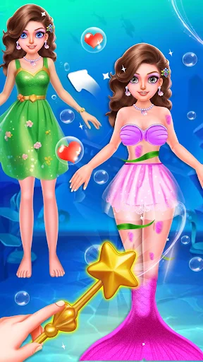 Princess Mermaid Tale Makeover ডাউনলোড করুন – জাদুকরী রূপসজ্জা - Screenshot 2