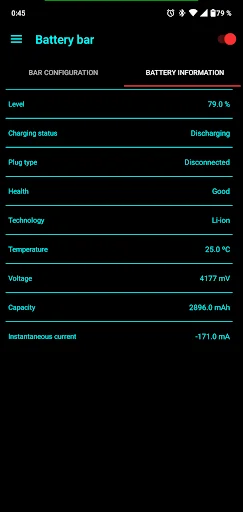 Battery Bar ডাউনলোড করুন – স্মার্টফোন ব্যাটারি মনিটরিং টুলস - Screenshot 4