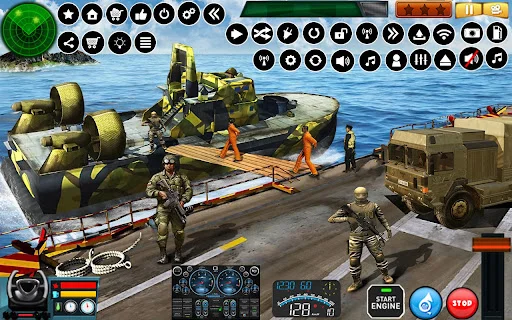 US Army Hovercraft Simulator ডাউনলোড করুন – সেরা মিলিটারী গেম - Screenshot 2