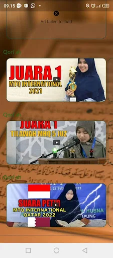 Qoriah Putri Internasional ডাউনলোড করুন – সেরা কোরআন তেলাওয়াত - Screenshot 8