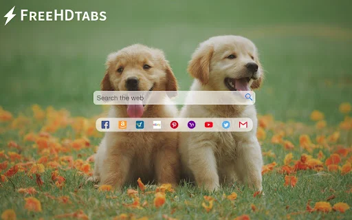 Cute Dog Puppies ডাউনলোড করুন – কিউট ডগ ওয়ালপেপার এক্সটেনশন - Screenshot 1