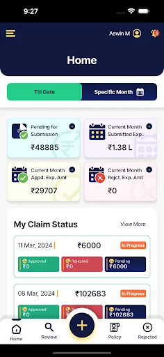E Claim (Jyothy Labs) ডাউনলোড করুন – সেরা এমপ্লয়ি এক্সপেন্স ম্যানেজমেন্ট অ্যাপ - Screenshot 3